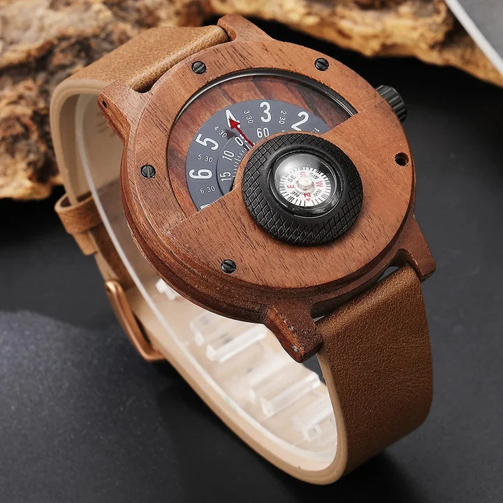 RAMON™ – WOODEN WATCH WITH LEATHER STRAP