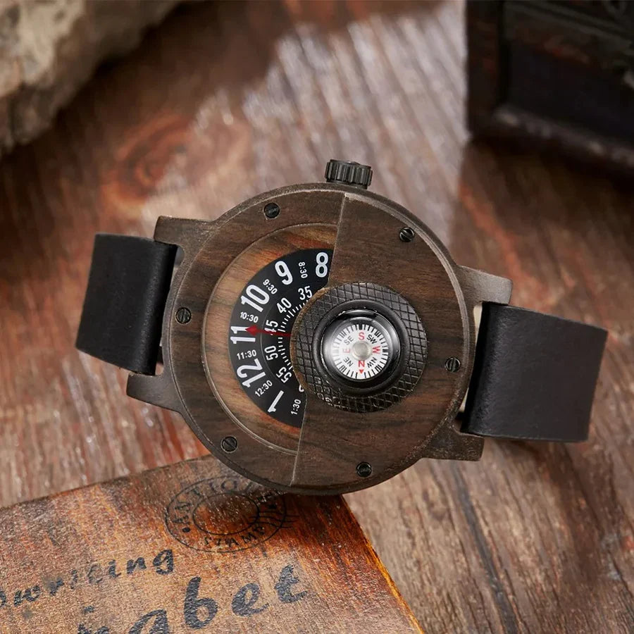 RAMON™ – WOODEN WATCH WITH LEATHER STRAP