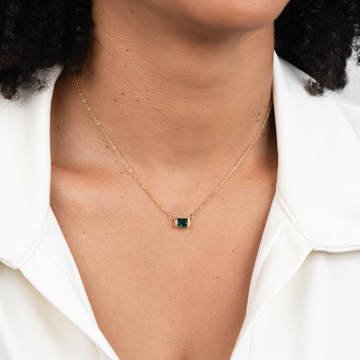 MONI™ – GREEN EMERALD NECKLACE
