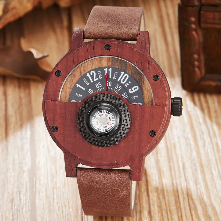 RAMON™ – WOODEN WATCH WITH LEATHER STRAP