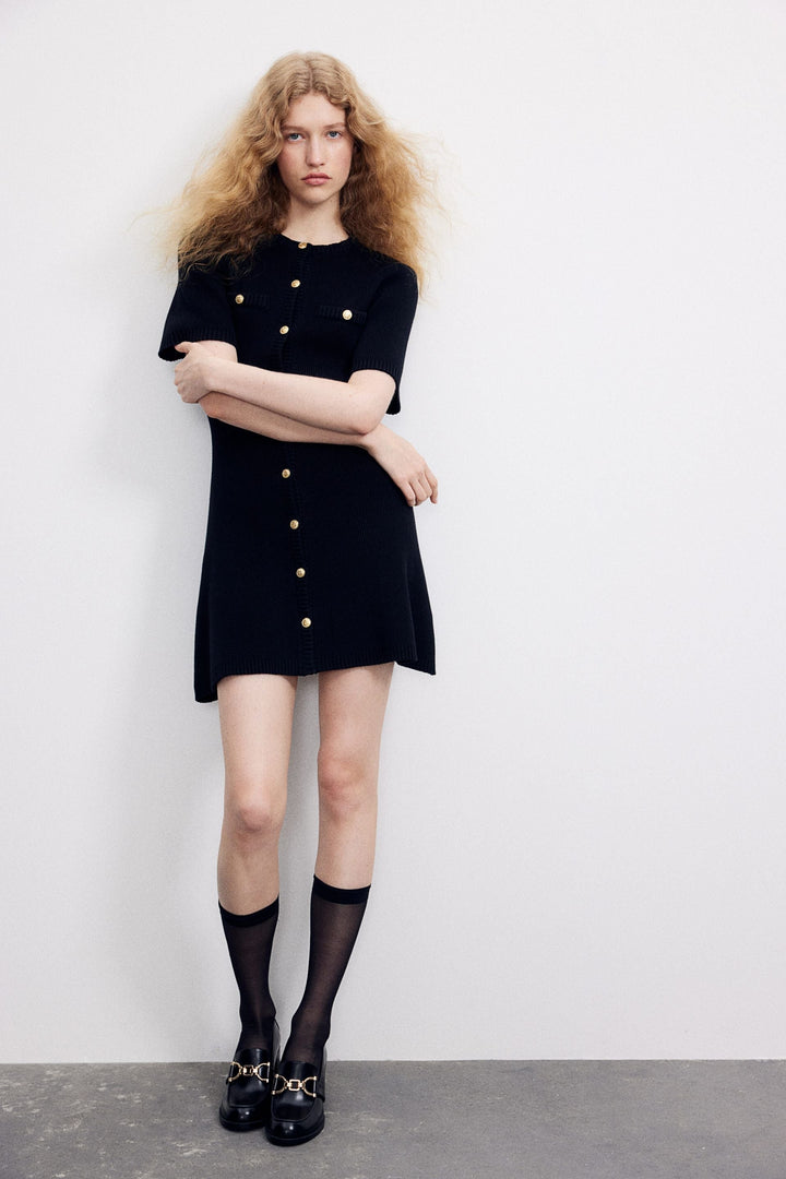 JADE™ – MIDI DRESS IN RIBBED KNIT