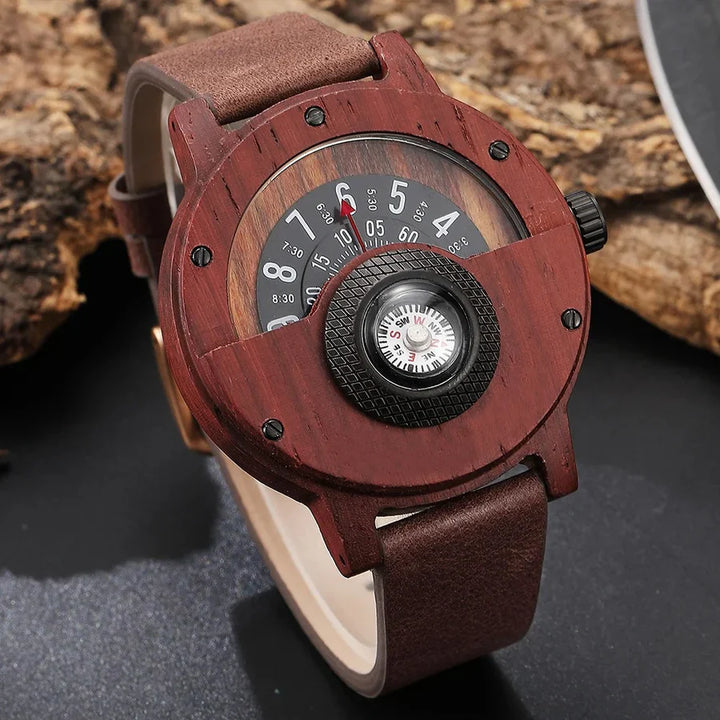 RAMON™ – WOODEN WATCH WITH LEATHER STRAP