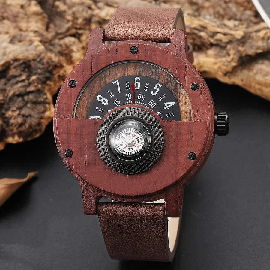 RAMON™ – WOODEN WATCH WITH LEATHER STRAP