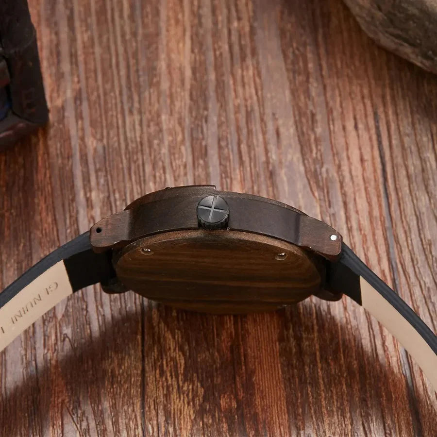 RAMON™ – WOODEN WATCH WITH LEATHER STRAP