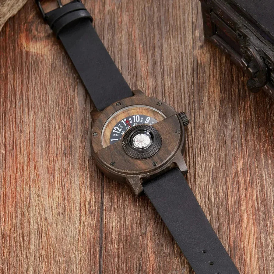 RAMON™ – WOODEN WATCH WITH LEATHER STRAP