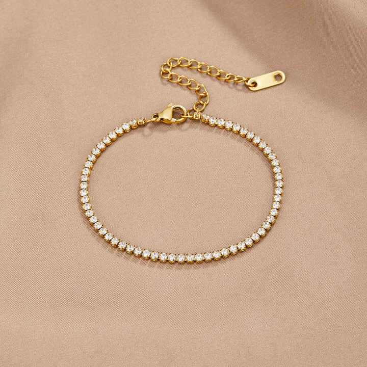 CORDELIA™ – GOLD TENNIS BRACELET