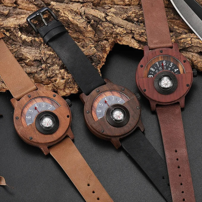 RAMON™ – WOODEN WATCH WITH LEATHER STRAP