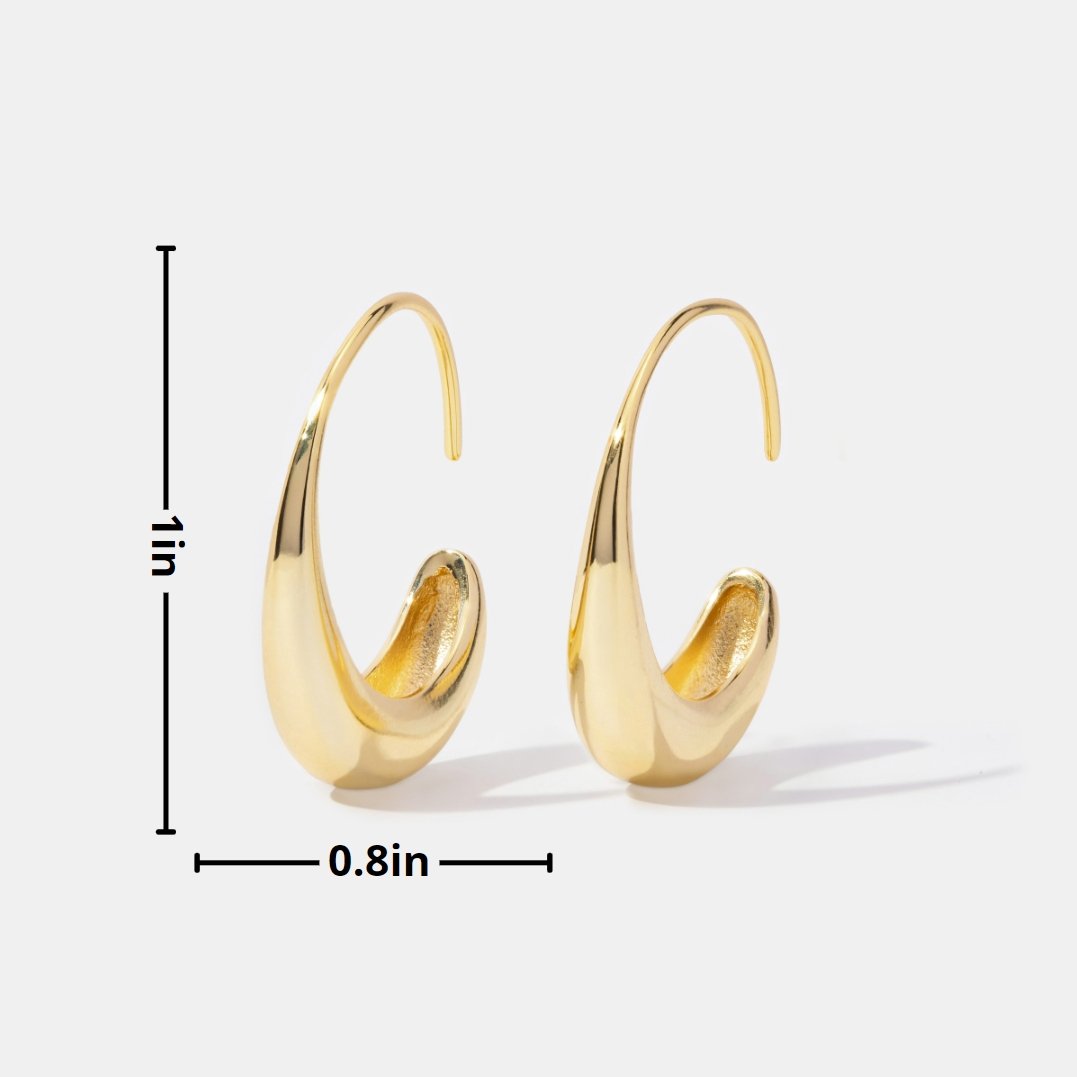 CINA™ – DROP HOOP EARRINGS