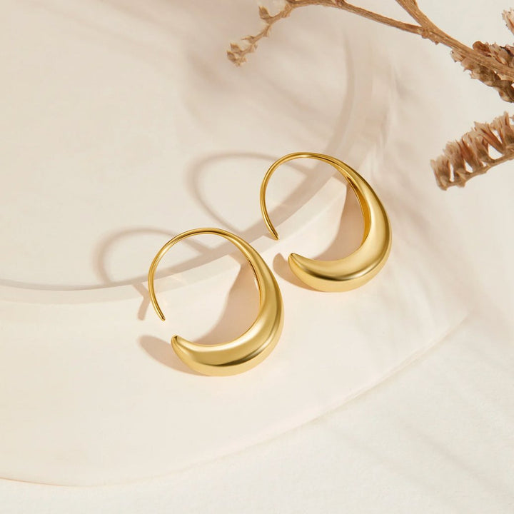 CINA™ – DROP HOOP EARRINGS