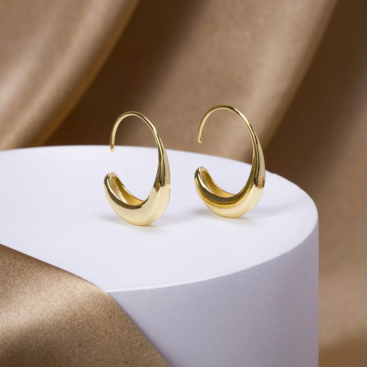 CINA™ – DROP HOOP EARRINGS