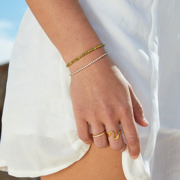 CORDELIA™ – GOLD TENNIS BRACELET