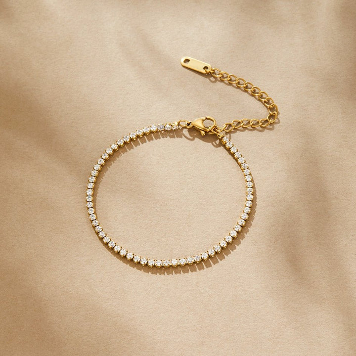 CORDELIA™ – GOLD TENNIS BRACELET