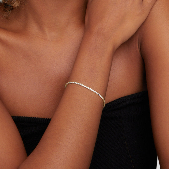 CORDELIA™ – GOLD TENNIS BRACELET