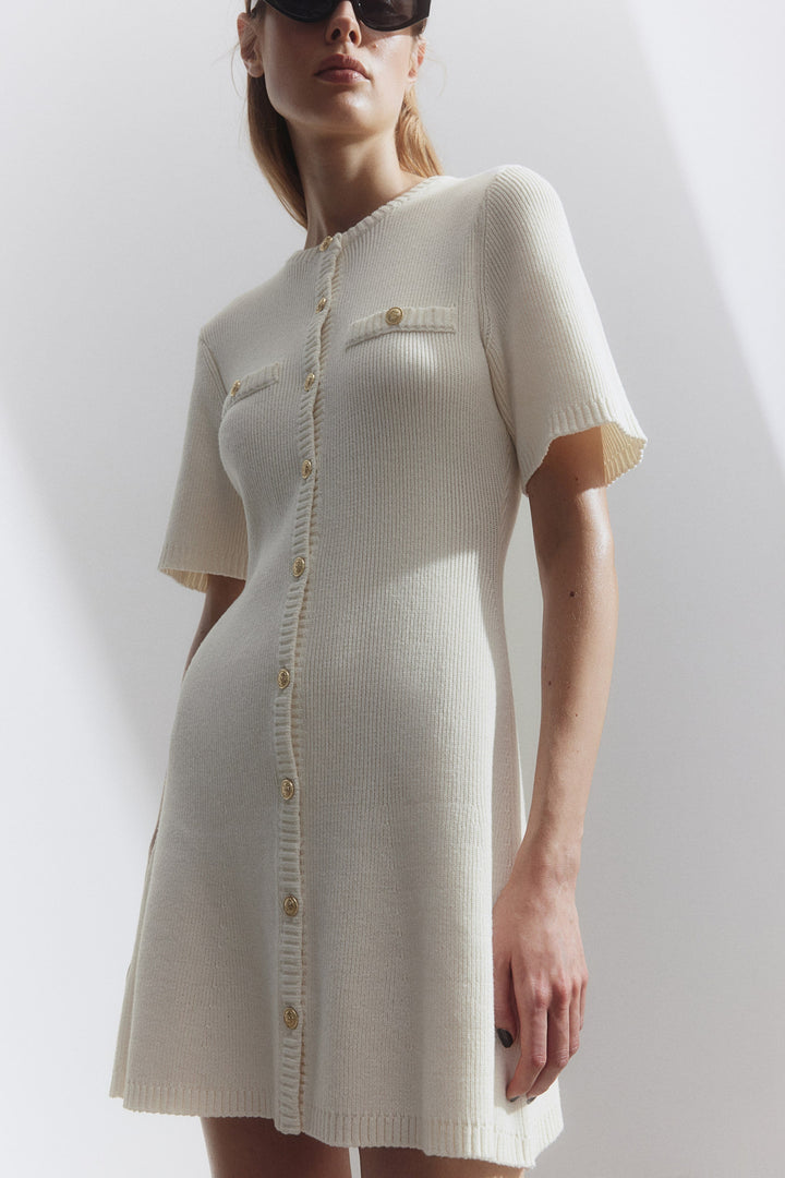 JADE™ – MIDI DRESS IN RIBBED KNIT