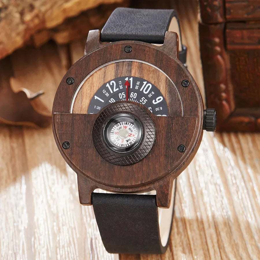 RAMON™ – WOODEN WATCH WITH LEATHER STRAP