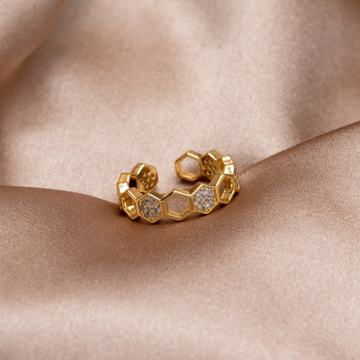 BEE™ – GOLD & CRYSTAL RING