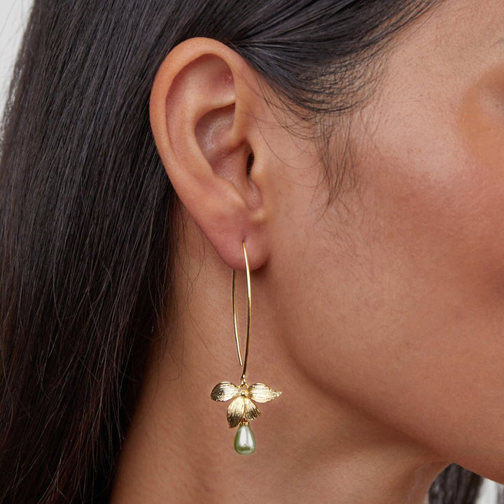 JADE™ – PEARL & PETAL DROP EARRINGS