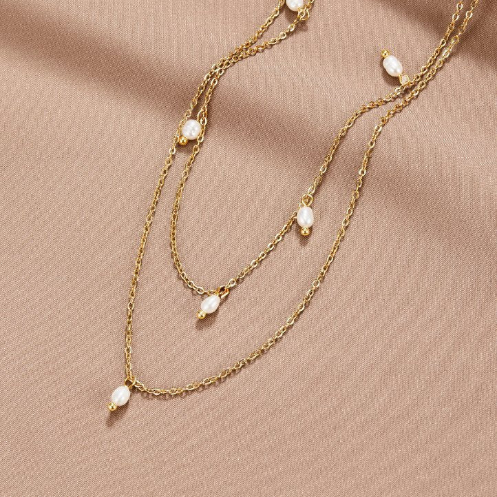 KAY™ – PEARL DROP LAYERED NECKLACE