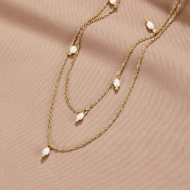 KAY™ – PEARL DROP LAYERED NECKLACE