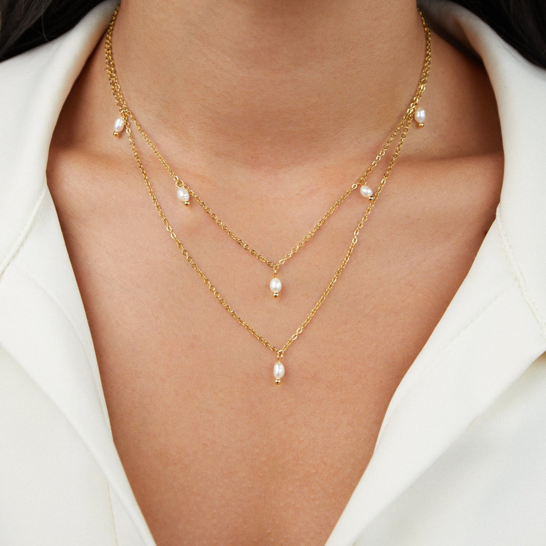 KAY™ – PEARL DROP LAYERED NECKLACE