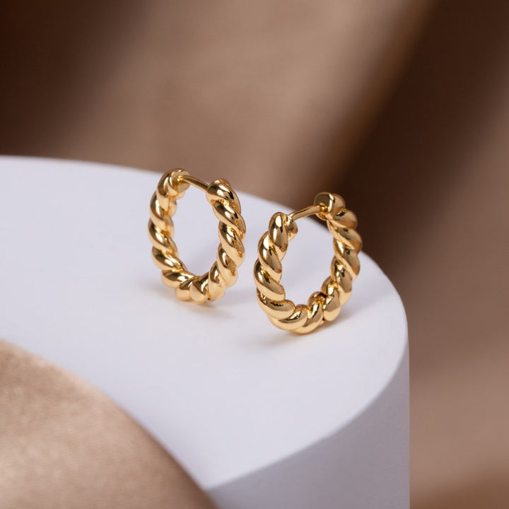 LUNA™ – GOLD TWIST EARRINGS