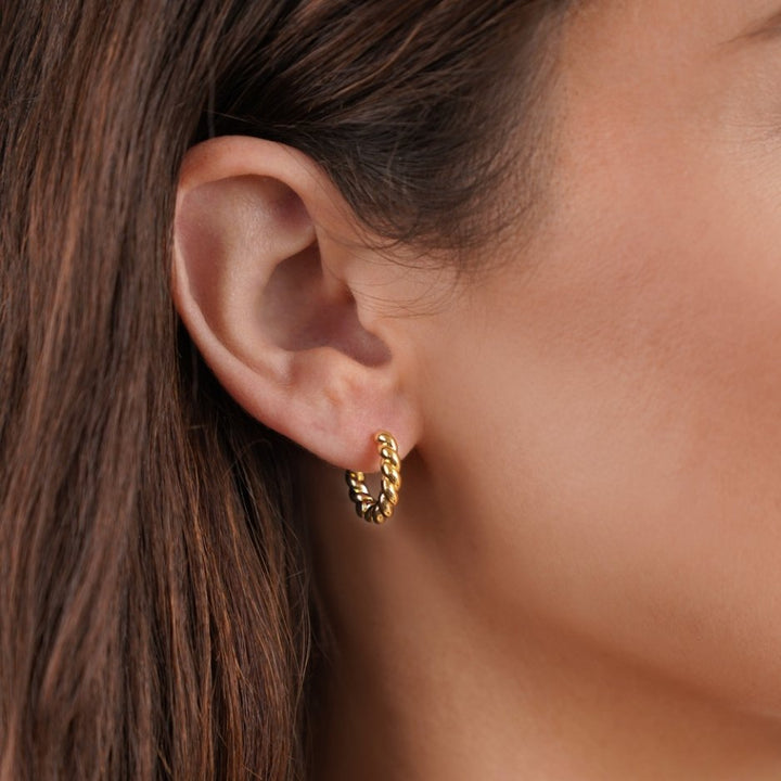 LUNA™ – GOLD TWIST EARRINGS