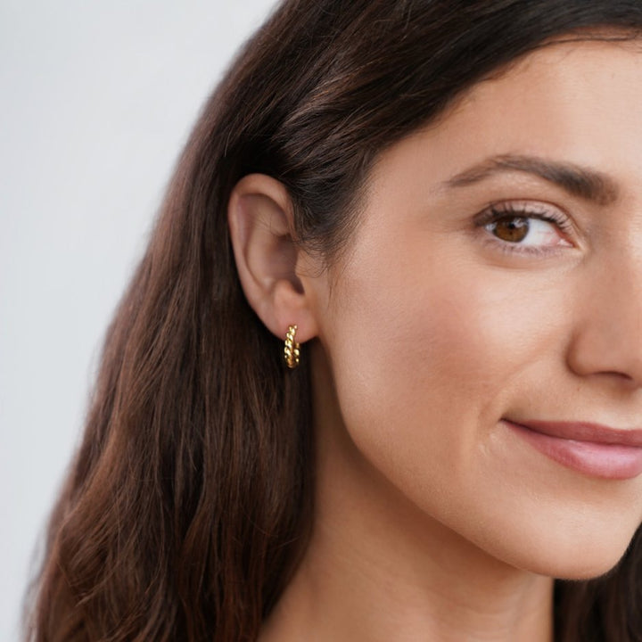 LUNA™ – GOLD TWIST EARRINGS