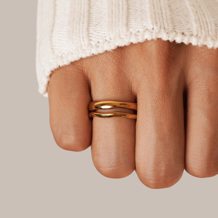 SHINE™ – WAVE RING SET