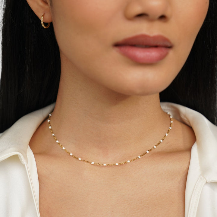 CLEAN™ – WHITE BEAD NECKLACE
