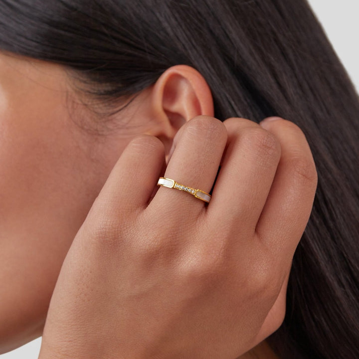 UNITY™ – PEARL & CRYSTAL RING