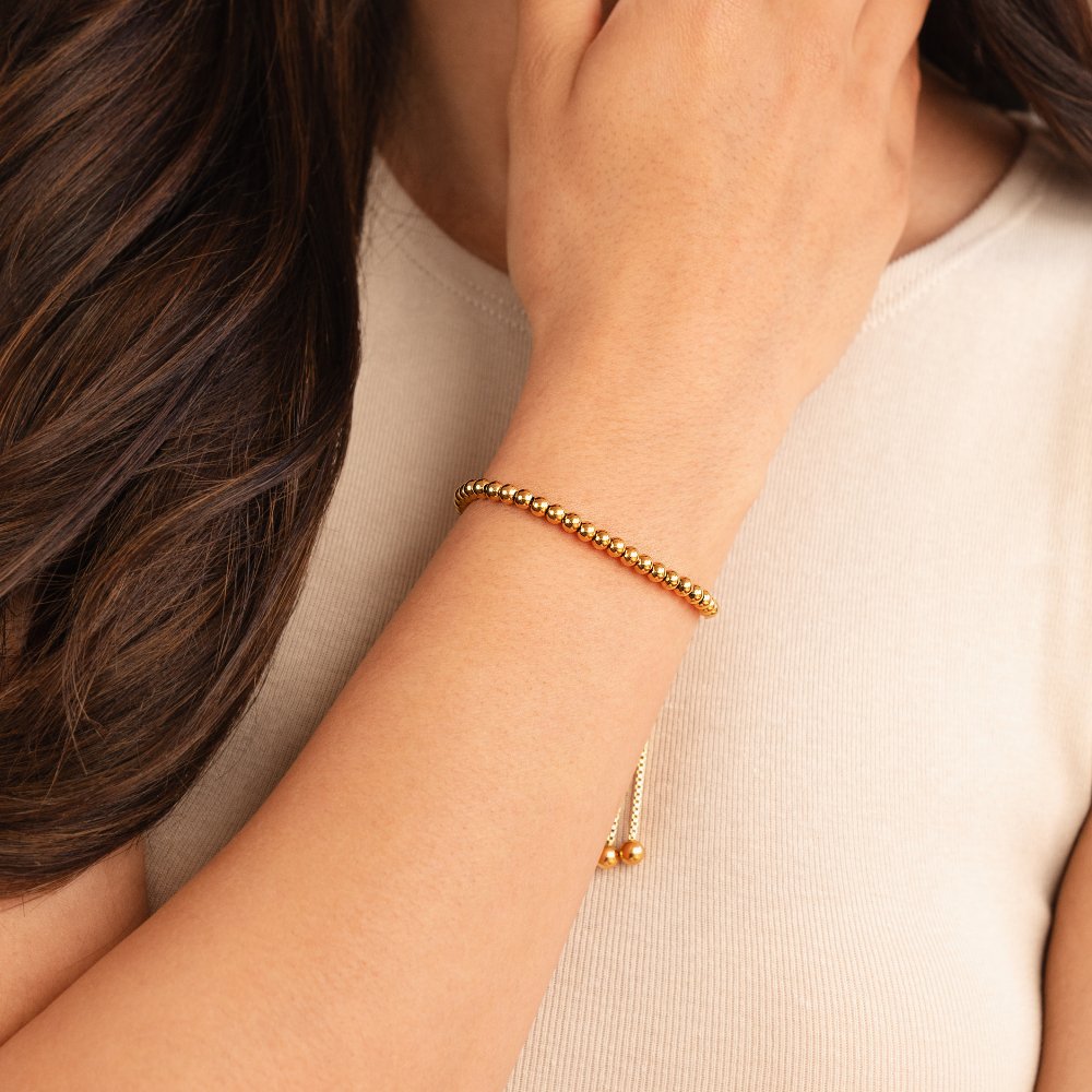 NILA™ – BEADED GOLD BRACELET