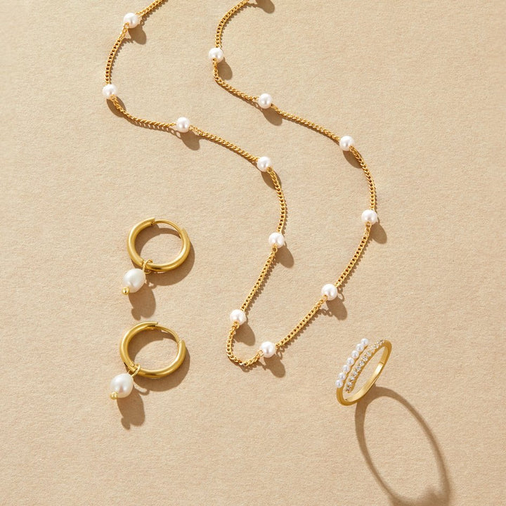 PURE™ – GOLD PEARL NECKLACE