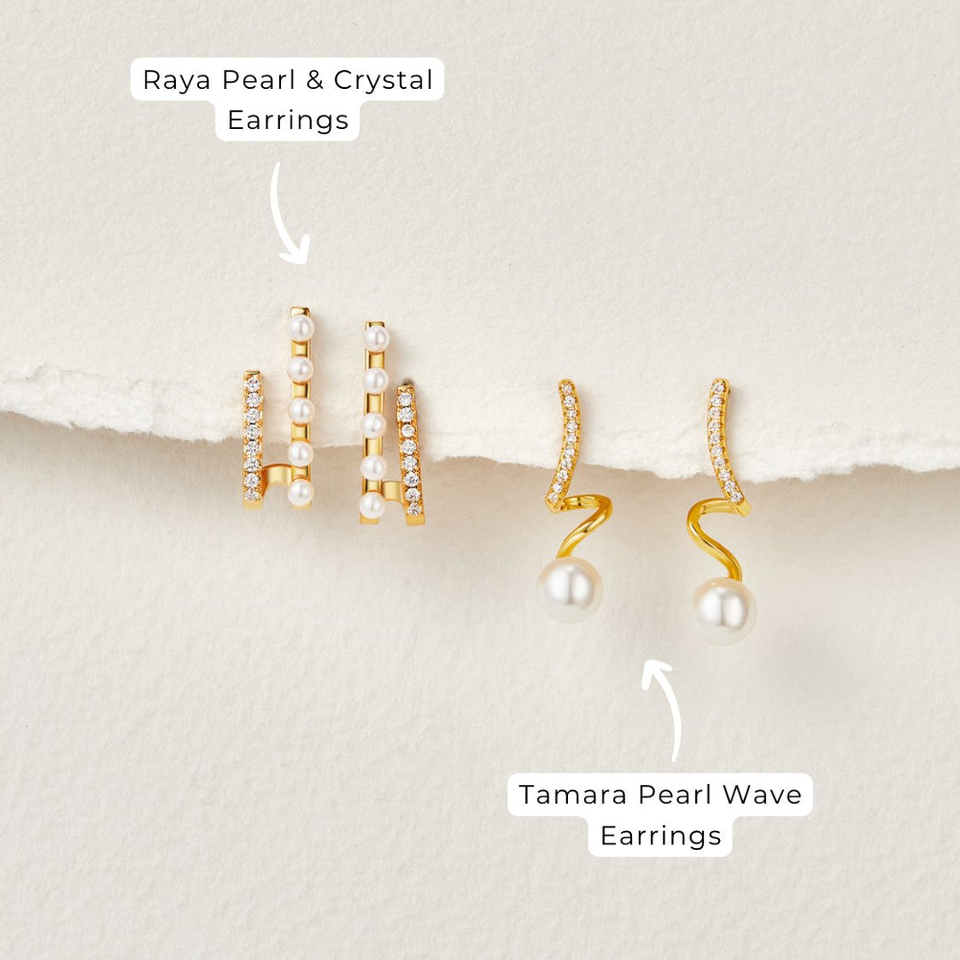 TAM™ – PEARL WAVE EARRINGS