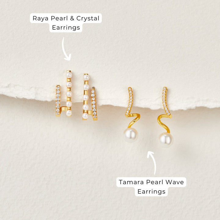 TAM™ – PEARL WAVE EARRINGS
