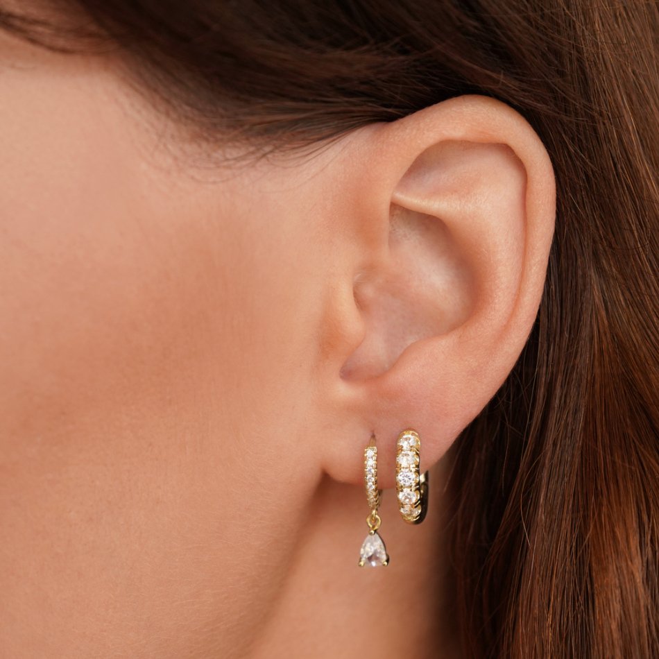 PREMIUM™ – CRYSTAL GOLD EARRINGS