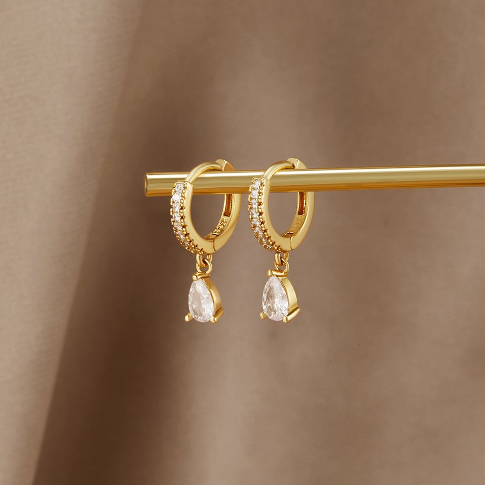 PREMIUM™ – CRYSTAL GOLD EARRINGS